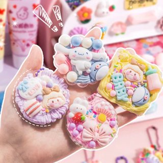 Bộ đồ chơi DIY kem keo dán thẻ sticker 3D thẻ go phát triển sáng tạo trẻ làm quà tặng móc khóa