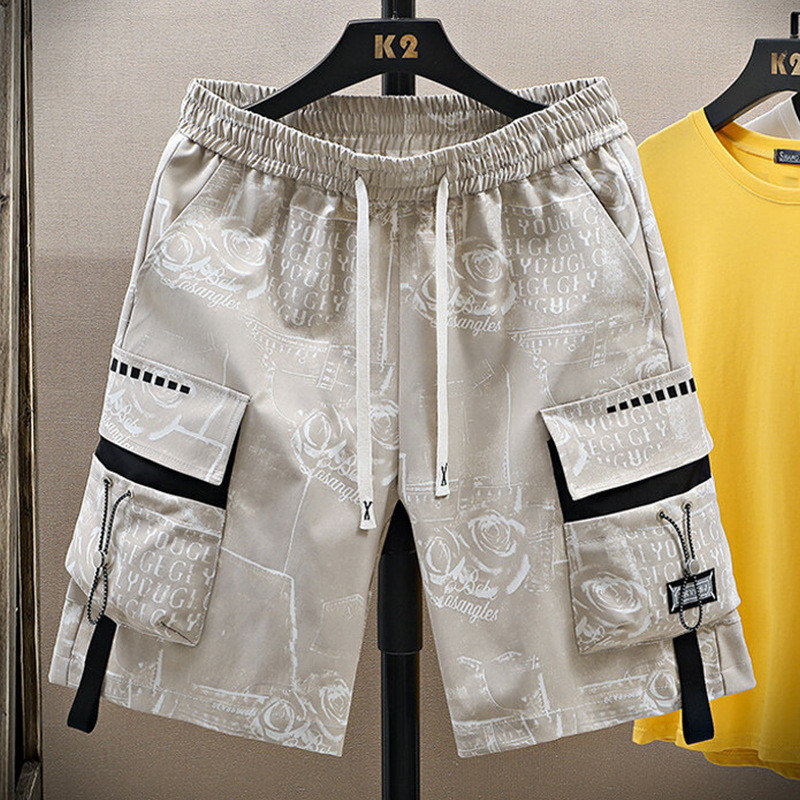 Quần short bảo hộ lao động nam phong cách streetwear mùa hè, thiết kế cao cấp với nhiều túi tiện lợi