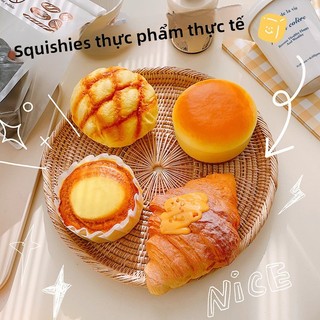 Nhà Chơi Mô Phỏng Bánh Mì Giải Nén Áp Lực Pinch Nhạc Giải Nén Tiện Dụng Dụng Cụ Giả Thực Phẩm Đạo Cụ Chụp Ảnh Cửa Sổ Tủ Trang Trí Lô