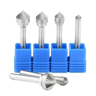 Tập tin quay cacbua Baolian / Đầu mài hợp kim / Đầu mài thép vonfram K-90°Đầu mài kim loại hình nón