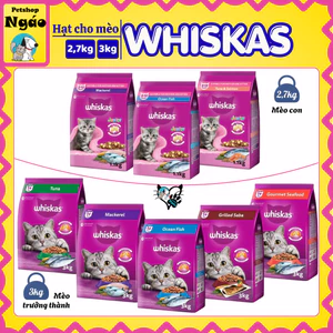 WHISKAS Thức ăn hạt có nhân cho mèo con và mèo trưởng thành ___