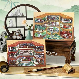 Infeel.M Kích Thước Lớn Hôm Nay Kinh Doanh 42.0 Cảnh Quan Dán Bốn Mươi Hai Vui Vẻ Sổ Tay diy Dán Trong Kinh Doanh Hôm Nay