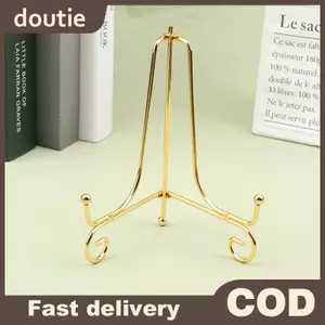 Doutie Vàng Sắt Trưng Bày Đứng Thủ Công Braet Giá Đỡ Sách Ảnh Bệ Bát Đĩa Khung Đĩa Hình Ra Easel Lưu Trữ Trang Trí VN