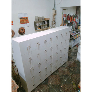Tủ Locker gỗ MDF lưu trữ an toàn và thẩm mỹ TLK403 - Nội thất lắp rắp VIEDNONGADV