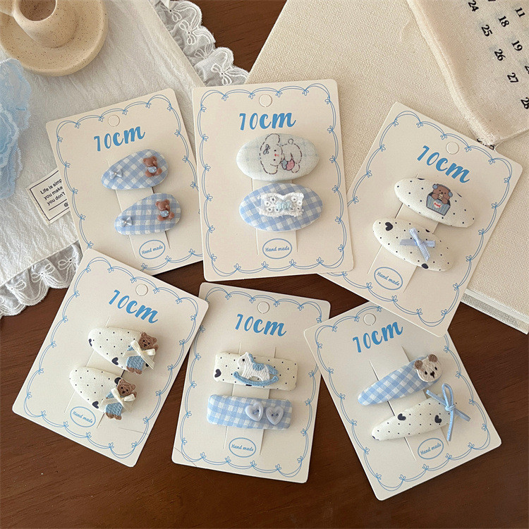 Hoạt Hình Gấu Nơ Kẹp Tóc Bé Gái Nổ Kẹp