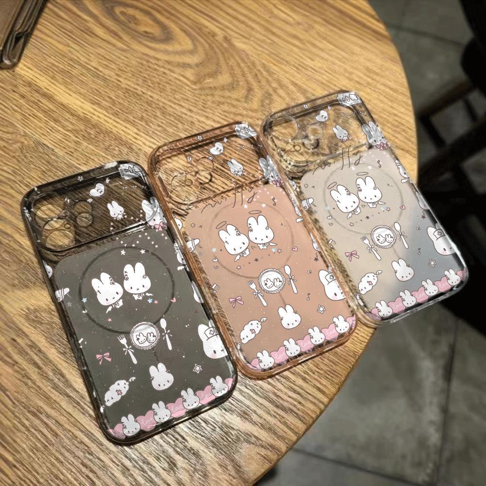 Thỏ hình  vẽ đườ nétVỏ bảo vệ Corning phù hợp cho điện đường noại iPhone 16/17 Pro Max,