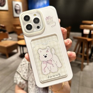 Dành Cho IPhone 17 16 15 14 13 12 11 Pro Max X XR XS Max 7 8 Plus Bowknot thỏ thẻ túi trường hợp điện thoại