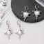 <![Mina] Bông Tai Ngôi Sao và Trái Tim Đá Opal Phong Cách Punk Y2K - Quà Tặng Dự Tiệc Charming