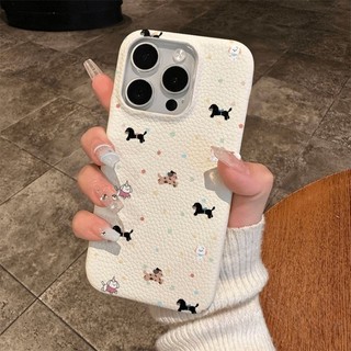 Dành Cho IPhone 17 16 15 14 13 12 11 Pro Max X XR Max  7 8 Plus Dễ thương Dachshund Dog Lychee xăm trường hợp điện thoại