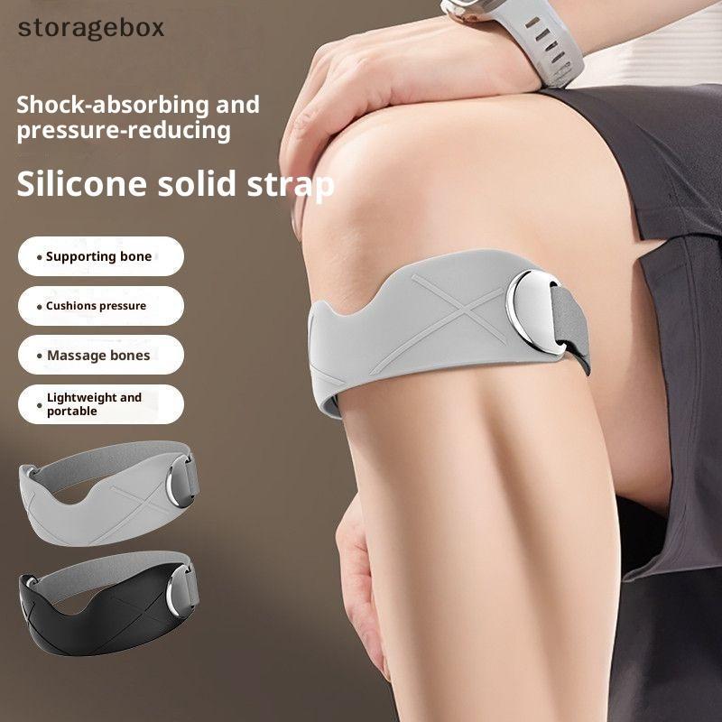 [Hộp lưu trữ] 1 Miếng đệm đầu gối bằng silicon Patellar Ring Bộ ổn định đầu gối Silicone Dây đeo hỗ trợ bánh chè cho bóng rổ Chạy bộ Sử dụng hàng ngày Đẹp