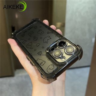 Ins Style Kitty Clear Four-Corners Ốp Điện Thoại LG K71 K62 K61 K52 K51 K50 K42 K41S K40S K22 Plus K11 Stylo 6 5 4 Nhung 5G Vỏ Mềm In Móng Vuốt Dễ Thương Chống Rơi