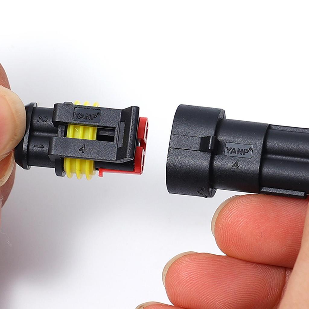 96 / 240 / 254 CÁI - Bộ kết nối chống nước ô tô PA66 Thiết bị đầu cuối ngắt kết nối nhanh bằng nhựa cho ô tô, xe máy, xe tải thuyền, bộ Pin điện có an toàn chống bụi