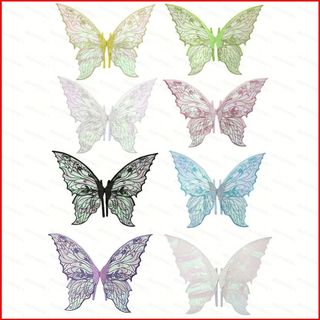 BS1 Dạ Quang Cánh Bướm Bé Gái Trang Trí Lưng Đồ Chơi Cổ Tích Magic Wand Bộ 3 Món Phong Cách Văn Học SB1