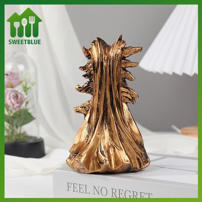 SWEET Hecate Hy Lạp Nữ thần ma thuật với những chú chó săn của mình Tượng nghệ thuật hiện đại Nhựa Phù thủy Hound Điêu khắc Trang trí phòng khách nhà n
