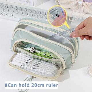 Túi đựng bút CLEARLINE, Bút chì năm lớp dung tích lớn, Túi đựng bút dây rút đa chức năng Quà tặng