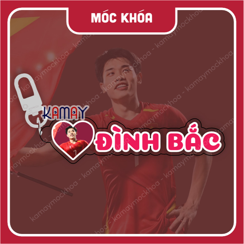 Móc khoá /Pop cầu thủ bóng đá Đình Bắc giá đỡ điện thoại - Sango