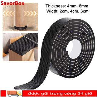 Tấm cao su SAVORBOX, Tấm lót chân nội thất chống va chạm chống trượt, Thảm lót chân bàn tự dính để bảo vệ sàn Sofa