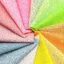 CATMALLER88 Vải da PVC lấp lánh, Bột lấp lánh lấp lánh đầy màu sắc Vải da nhân tạo, Chunky Long lanh 20x30cm Đồ thủ công DIY Túi da giả Chất liệu làm