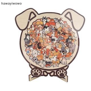 [HAW] 1 Bộ Ghép Hình Giảm Căng Thẳng Động Vật Chó Mèo Chủ Đề Gấu Hoạt Hình Đồ Chơi Xếp Hình Bằng Gỗ Để Trang Trí Nhà Đồ Chơi Giáo Dục Vui Nhộn Quà Tặng VN