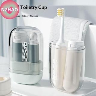 N2HAO Bộ đồ vệ sinh di động 3 trong 1 Cốc nước súc miệng Bàn chải đánh răng Kem đánh răng Bộ tất cả trong một Bộ phù hợp cho doanh nghiệp Giải trí Du lịch n