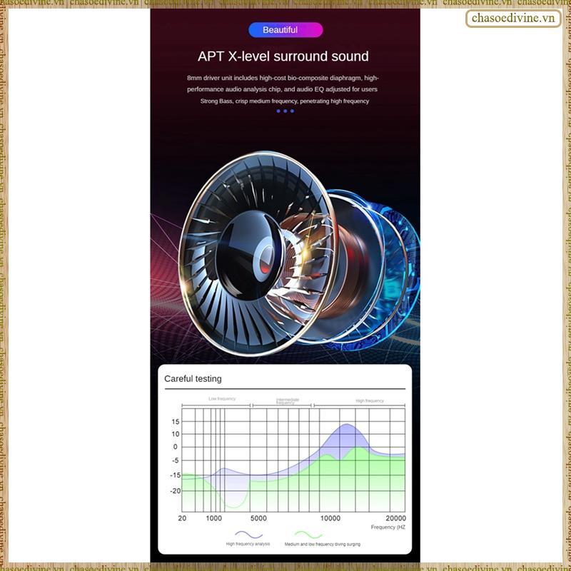 [K O G X] Tai nghe Bluetooth S10Pro Bluetooth 5.2 Tai nghe cảm ứng âm thanh nổi song phương với hộp sạc màn hình kỹ thuật số 2200MA màu đen