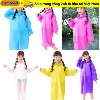 Áo mưa BAMBOOB cho trẻ em, chống thấm nước và tiện lợi, phù hợp cả nam và nữ