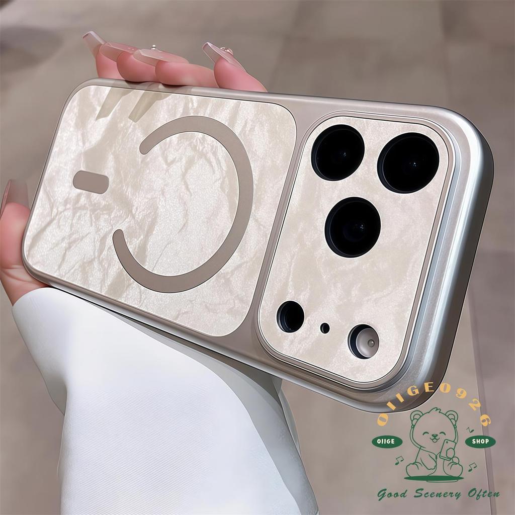 【 Ốp lưng iPhone17 】 Vỏ điện thoại từ tính bằng da chống rơi iphone17 Pro Max 16 15 14 13 cho vỏ iPhone Vỏ mềm silicon TPU chống sốc