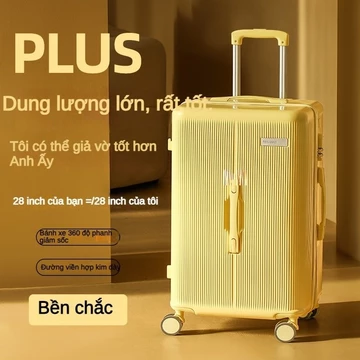 2026 vali, vali kéo dày và sâu dung lượng lớn vali du lịch mật mã khóa kéo hai tầng Valy du lịch đẹp thời trang