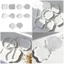 Cc Khay hình đám mây đa năng Khuôn silicon DIY Dự án thủ công Trang trí nghệ thuật tại nhà