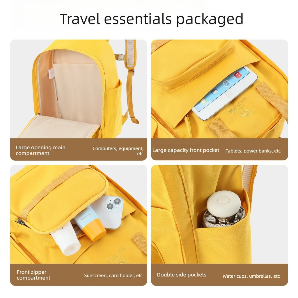 Ba lô thể thao ngoài trời CAMEL CROWN Commuter Ba lô du lịch nhẹ Daypack