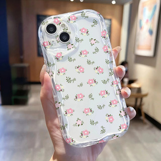 Chữa Hoa Hồng Với Vòng Tay Ốp lưng Xiaomi 15T 14T 14 13 13T 12 Pro Mi 11 Lite Poco F7 C85 C71 M7 Pro 3D Wave Back Cover