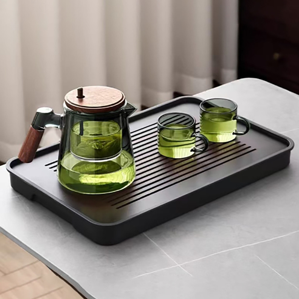 Nồi trà thủy tinh Borosilicate 650ml - Tách trà một chạm để pha tại nhà