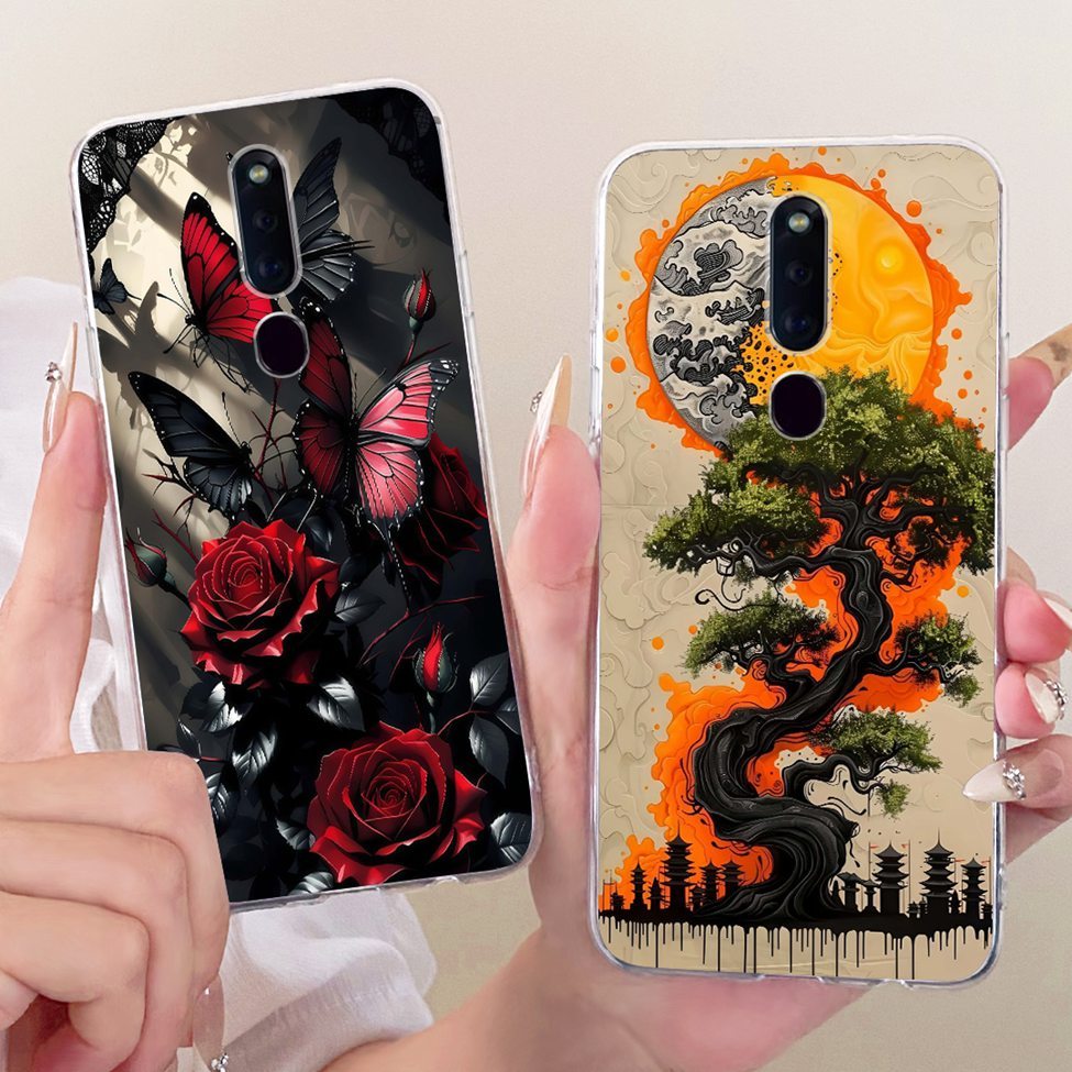 Ốp Lưng Trong Suốt Oppo F11Pro CPH1969 CPH2209 CPH1987 Ốp Lưng Oppo F11 Pro Thời Trang Thẩm Mỹ Bướm Ngộ nghĩnh Dễ Thương Sơn