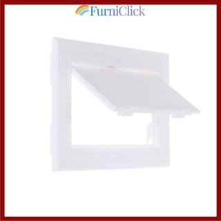 [Giao hàng từ Việt Nam] Cửa bảng điều khiển truy cập FURNICLICK, Tấm che nắp mở bằng nhựa trắng, Chốt cửa có thể tháo rời Cửa ra vào tường trần