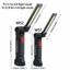 Đèn pin ESSENCEH, có đèn làm việc LED COB nam châm & móc, đèn pha có thể sạc lại chuyên nghiệp Đèn pha cầm tay chống nước Đèn pha làm việc ban đêm ngoài trời