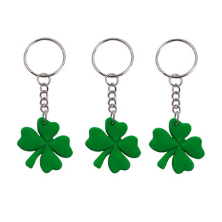 18pcs Cute Lucky clover Keychains women Fashionable decoration Wallet bag Accessories Keyring Clover， Holiday Party  S