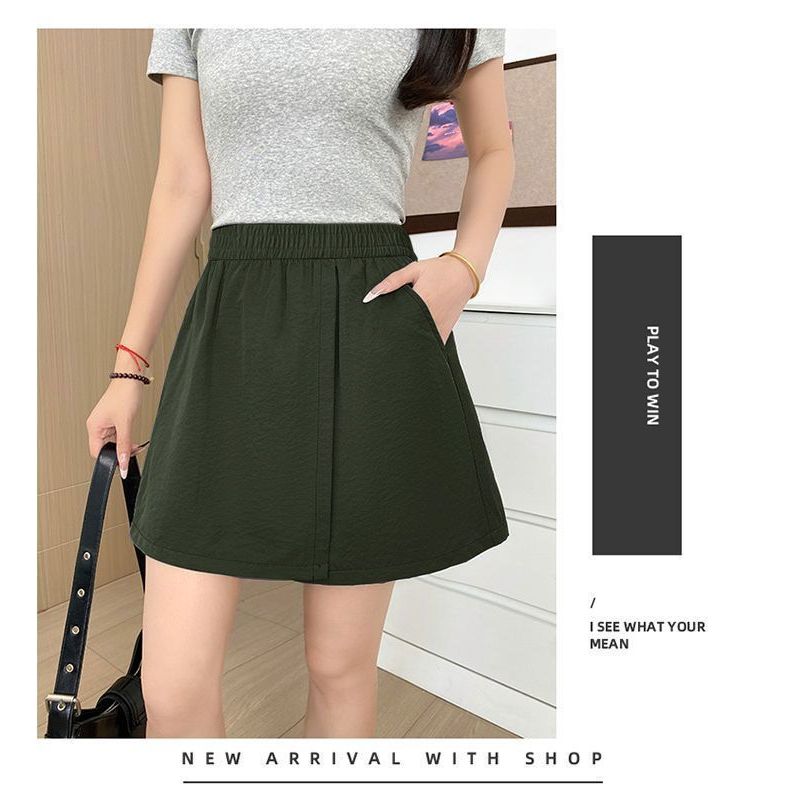 Quần Short Nữ Dáng Rộng Lưng Cao Thích Hợp Mùa Hè
