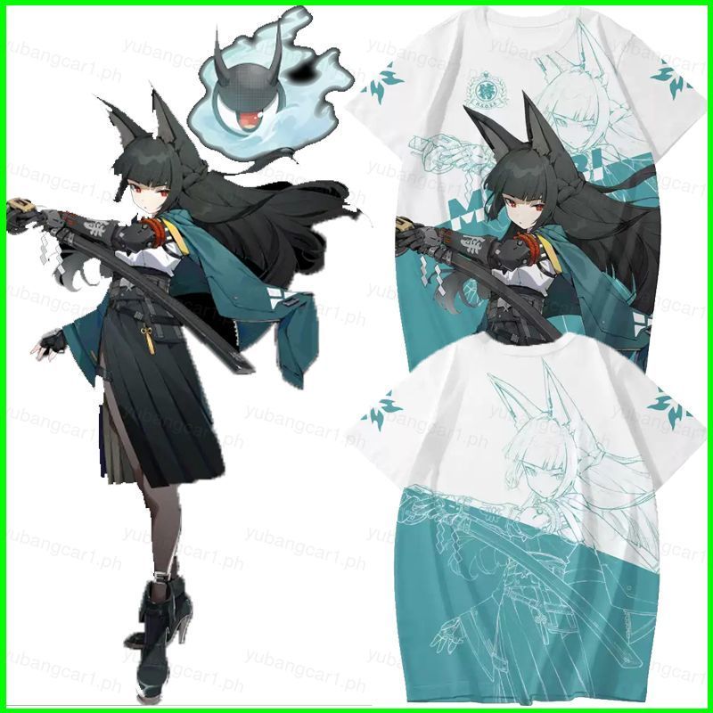 Áo thun Cosplay Hoshimi Miyabi Zenless Zone Zero, Vải Full Graphic, Tay Ngắn