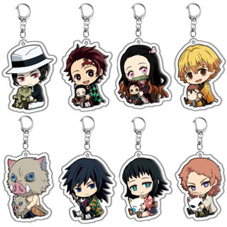 Anime GOODS Acrylic Keychain cute y2k Demon Slayer keychain for bag keys car key bag backpack