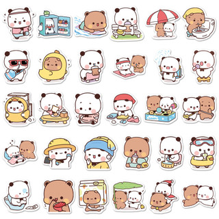 60 Chiếc Kawaii Bubu Và Dudu Dán DIY Chai Nước Laptop Ván Trượt Sổ Lưu Niệm Hành Lý Trẻ Em Đồ Chơi
