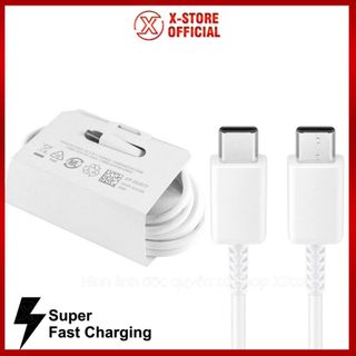 Cáp sạc cho Samsung S24 S23 Note 20, dây sạc nhanh 25W Type C to C, cáp sạc cho A73 A54 Z Flip, Z Fold 5 an toàn DSSSN10