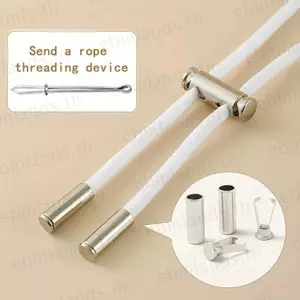 Dây thắt lưng EBINLANDS có khóa, Dây khóa có thể điều chỉnh Quần chặn dây rút thắt lưng đàn hồi, Dây đeo dây rút eo 2M DIY