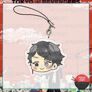Móc dây treo điện thoại TOKYO REVENGERS ver ĐẦU CHIBI Kịch trường của Takemichi chibi mica acrylic móc khóa anime