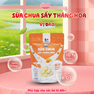 Sữa Chua Sấy Khô YoBite Kids 20Gr Vị Đào - Bổ Sung 10 Tỷ Lợi Khuẩn Probiotics - Hỗ Trợ Ăn Dặm Cho Bé