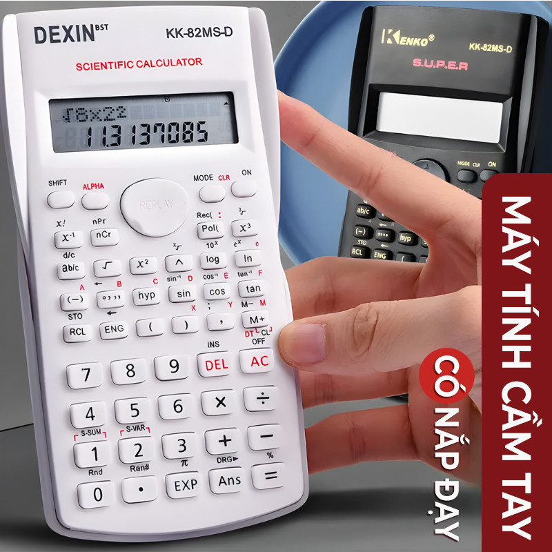 Máy tính cầm tay học sinh khoa học 240 chức năng, màn hình LCD, màu sắc dễ thương, tiện lợi mang theo
