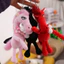 Móc khóa ngựa CODECOVED, Hoạt hình giả tưởng Phong cách Pony Búp bê sang trọng, Tay nghề thủ công màu đen dễ thương Mô phỏng đồ chơi ngựa Quà tặng Giáng sinh