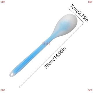 [SB] Dụng cụ bôi kem dưỡng da đa chức năng Silicone Tay cầm dài Bàn chải tắm Ba Applicator MỚI