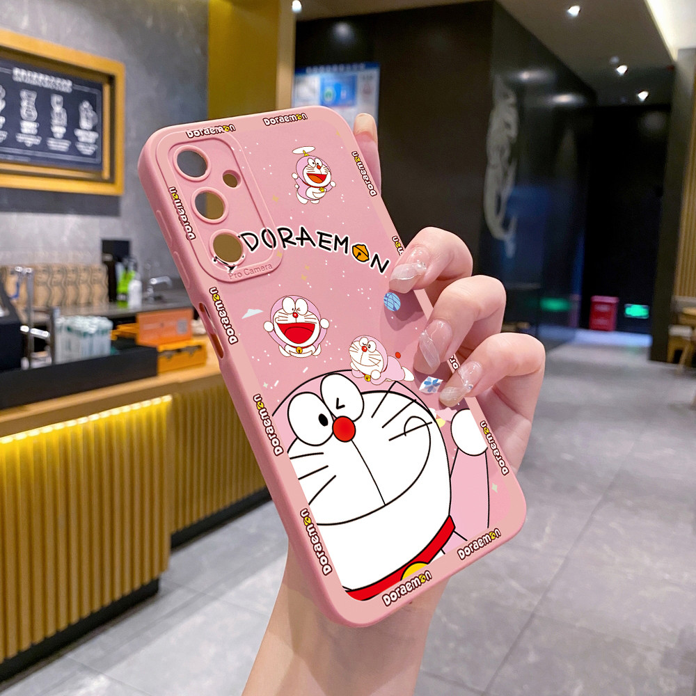 Tương thích với Samsung Galaxy A07 A17 A16 A06 A15 A05 A35 A55 A14 A37 A57 A34 A54 Smile Doremon Vỏ Bảo Vệ Ống Kính