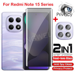 Bảo Vệ Màn Hình Cho Redmi Note 15 Pro + Note15 Note 15 14 Pro 5G 4G 2026 Chống Gián Điệp Chống Gián Điệp Riêng Tư Toàn Bộ Cong Riêng Tư Kính Cường Lực Ống Kính Máy Ảnh Phim