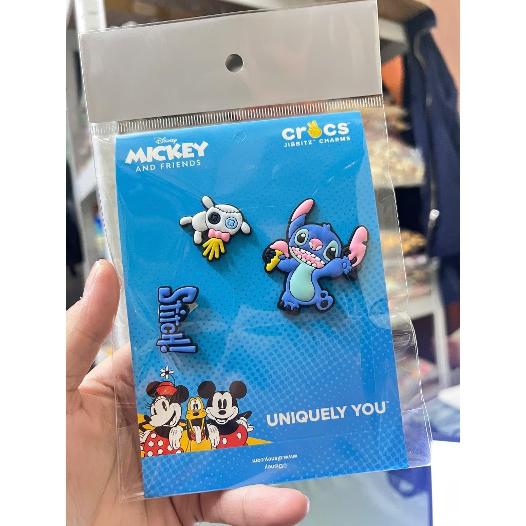 Set charm/Sticker gắn dép Stitch dễ thương 6 món